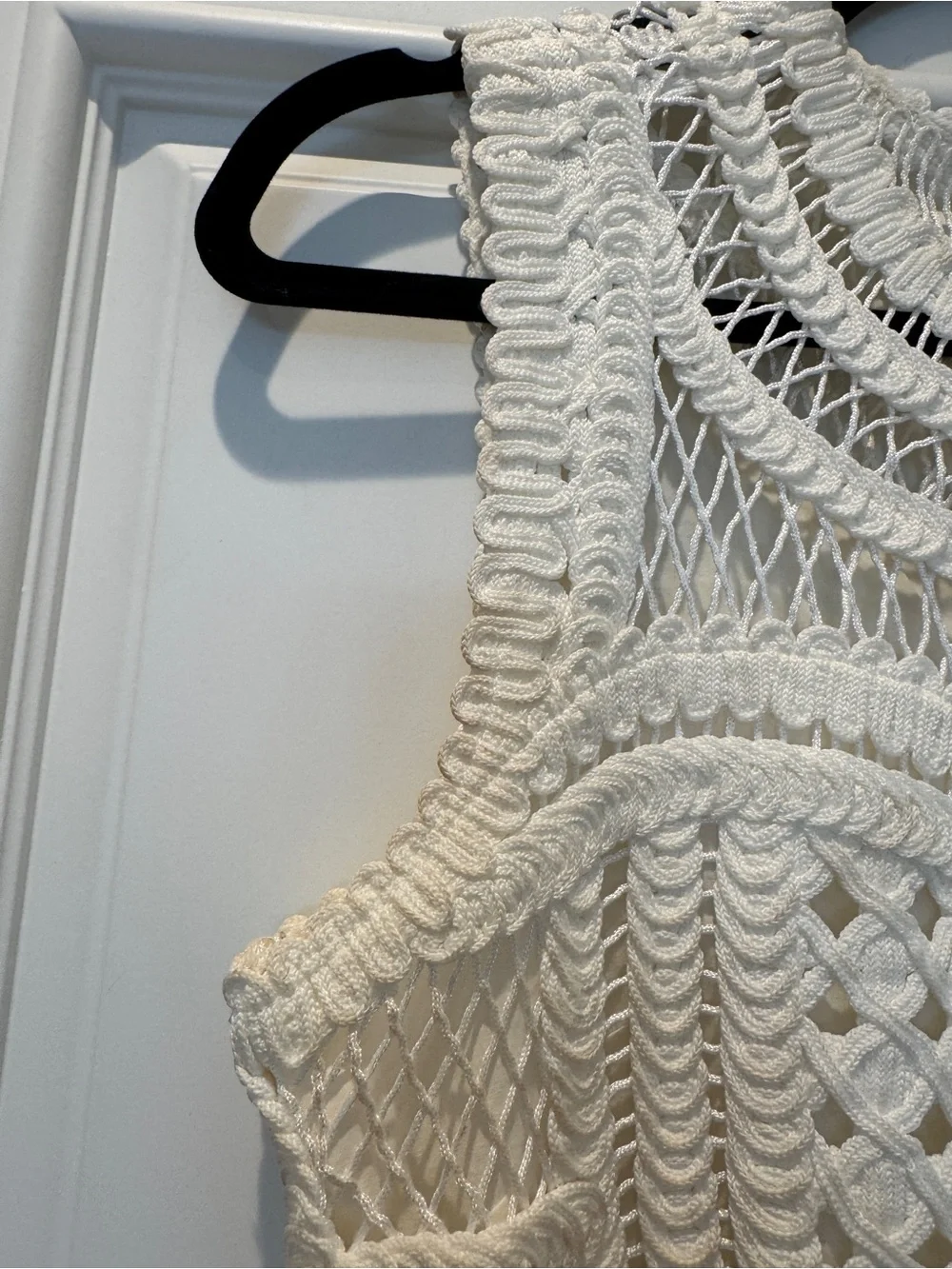 Jonathon Simkhai Coen White Crochet Mini Dress - Picture 7 of 10